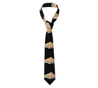 YYHWHJDE Source of water in the desert Pattern Men's Necktie for Business, Daily Wear, Work, Birthdays, Weddings, Parties, Banquets Easy Care 57X3.1 In