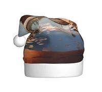 YYHWHJDE Source of water in the desert Prints Christmas Hat for Adult quality festive accessory crafted soft, lightweight
