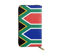 YYHWHJDE South Africa Flag Printing Quality Leather Long Clutch Wallet Designed for Fashion Girls and Women Stylish 7.48 x 4.13 in