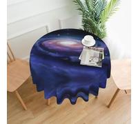 YYHWHJDE Space Spiral Cosmic Energy Prints Round Tablecloth 60 Inch - High-Grade Polyester Table Throw for Dining, Coffee Tables & Outdoor Gatherings