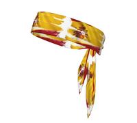 YYHWHJDE Spain Flag Prints Sports headscarf, sweat absorbing and breathable, motion headband, double-sided kerchief