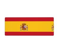 YYHWHJDE Spanish flag Extra Large Rubber Desk Mat 12x31.5in