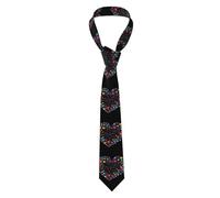 YYHWHJDE Sparkling misty love heart Pattern Men's Necktie for Business, Daily Wear, Work, Birthdays, Weddings, Parties, Banquets Easy Care 57X3.1 In