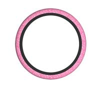 YYHWHJDE Sparkling Pink Glitter Prints Steering Wheel Cover - Quality Neoprene Auto Accessories for Comfortable Grip, Durable Protection, & Stylish Interior Enhancement