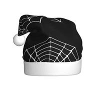 YYHWHJDE Spider weaving the web Picture Christmas Hat for Adult Soft, Lightweight, and Fluffy Design for Men and Women