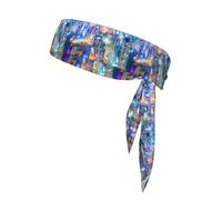 YYHWHJDE Splendid city Pattern Sports Double-Sided Headscarf Quick Drying, Moisture Wicking for Women, Girls, and Men