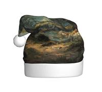 YYHWHJDE Spooky ancient forest Prints Christmas Hat for Adult for men and women clothing headband for festive occasions