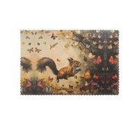 YYHWHJDE Squirrel Chasing Butterflies Prints Placemats Set of 6 12x18in - Elevate Every Meal with Durable & Customizable Table Layers