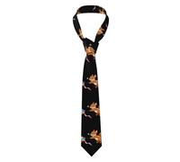 YYHWHJDE Squirrel flying a kite Pattern Men's Necktie for Business, Daily Wear, Work, Birthdays, Weddings, Parties, Banquets Easy Care 57X3.1 In