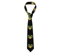 YYHWHJDE Squirrel in the pineapple Pattern Men's Necktie for Business, Daily Wear, Work, Birthdays, Weddings, Parties, Banquets Easy Care 57X3.1 In