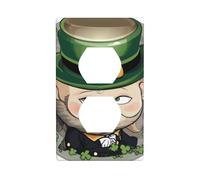 YYHWHJDE St. Patrick's Day Badge Picture Double Socket Wall Panel Decorative is Durable and Suitable for Socket Light Switch Accessories 4.5x2.76in