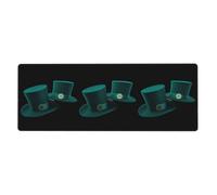 YYHWHJDE St. Patrick'S Day Hat Picture Extra Large Mouse Pad, Computer Office Anti Slip Gaming Keyboard Thickened Version 12x31.5in