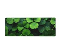YYHWHJDE St Patricks Day Leaves Picture Extra Large Mouse Pad, Computer Office Anti Slip Gaming Keyboard Thickened Version 12x31.5in