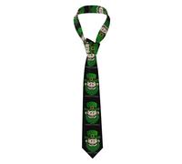 YYHWHJDE St. Patrick's Old Man Pattern Men's Necktie for Business, Daily Wear, Work, Birthdays, Weddings, Parties, Banquets Easy Care 57X3.1 In