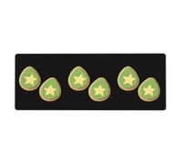 YYHWHJDE Star Avocado Cookies Picture Extra Large Mouse Pad, Computer Office Anti Slip Gaming Keyboard Thickened Version 12x31.5in