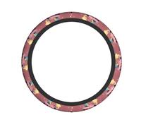 YYHWHJDE Star Shaped Cakes Prints Neoprene Steering Wheel Shield - Quality Grip & Durable Protection for All Vehicles
