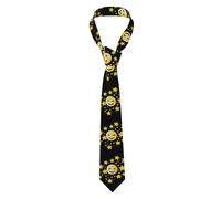 YYHWHJDE Stars smiley face Pattern Men's Necktie for Business, Daily Wear, Work, Birthdays, Weddings, Parties, Banquets Easy Care 57X3.1 In