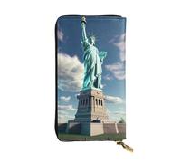 YYHWHJDE Statue of Liberty Picture Quality Leather Long Clutch Wallet Designed for Fashion Girls and Women Stylish 7.48 x 4.13 in