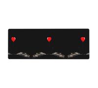 YYHWHJDE Stay With You Forever Pattern Extra Large Mouse Pad Strong Adhesion, Durable, Precise Locking Edge 12x31.5in