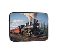 YYHWHJDE Steam Locomotive Train Printing Portable Laptop Sleeve Case 13 inch Shockproof Bag for Men and Women Business Travel, and Office Daily Use