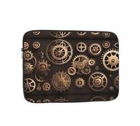 YYHWHJDE Steampunk Mechanical Gears Prints Protective Shockproof Portable Laptop Sleeve Case 10 inch for Men and Women Business Travel, and Office Daily Use
