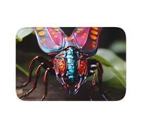 YYHWHJDE Strange Insects Picture Anti Slip and Thickened Floor mat Suitable for bathrooms, bedrooms, Washable Carpet Floor mats 16X24 in