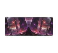 YYHWHJDE Strange Planet Space Picture Extra Large Mouse Pad, Computer Office Anti Slip Gaming Keyboard Thickened Version 12x31.5in