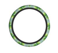 YYHWHJDE Stroke Clover Prints Quality Steering Wheel Grip - Quality Neoprene Cover for Universal Vehicle Protection