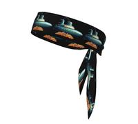 YYHWHJDE Submarine in the coral Prints Sports Double-Sided Headscarf Quick Drying, Moisture Wicking for Women, Girls, and Men