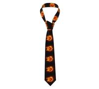 YYHWHJDE Sun Fireball Pattern Men's Necktie for Business, Daily Wear, Work, Birthdays, Weddings, Parties, Banquets Easy Care 57X3.1 In