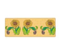 YYHWHJDE Sunflower Seeds And Sunflowers Picture Extra Large Mouse Pad, Computer Office Anti Slip Gaming Keyboard Thickened Version 12x31.5in