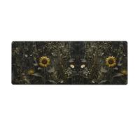 YYHWHJDE Sunflowers On Mountainside Picture Extra Large Mouse Pad, Computer Office Anti Slip Gaming Keyboard Thickened Version 12x31.5in