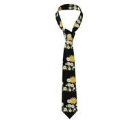 YYHWHJDE Sunlight shining on daisies Pattern Men's Necktie for Business, Daily Wear, Work, Birthdays, Weddings, Parties, Banquets Easy Care 57X3.1 In