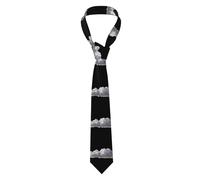 YYHWHJDE Sunny sky with white clouds Pattern Men's Necktie for Business, Daily Wear, Work, Birthdays, Weddings, Parties, Banquets Easy Care 57X3.1 In
