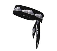 YYHWHJDE Sunny sky with white clouds Pattern Sports Double-Sided Headscarf Quick Drying, Moisture Wicking for Women, Girls, and Men