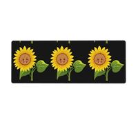 YYHWHJDE Sunny Sunflowers Picture Extra Large Mouse Pad, Computer Office Anti Slip Gaming Keyboard Thickened Version 12x31.5in