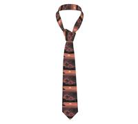 YYHWHJDE Sunrise in the Valley Pattern Men's Necktie for Business, Daily Wear, Work, Birthdays, Weddings, Parties, Banquets Easy Care 57X3.1 In