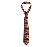 YYHWHJDE Sunset Beach Starfish Pattern Men's Necktie for Business, Daily Wear, Work, Birthdays, Weddings, Parties, Banquets Easy Care 57X3.1 In