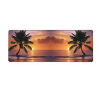 YYHWHJDE Sunset Palm Tree_ Pattern Extra Large Mouse Pad, Computer Office Anti Slip Gaming Keyboard Thickened Version 12x31.5in