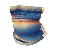 YYHWHJDE Sunset View on The Beach Shore Prints Multifunction Sport Headwear - Seamless Throw for Hiking, Cycling & Beach Adventures