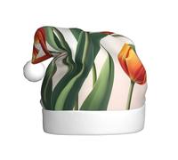 YYHWHJDE Super beautiful tulips Pattern Christmas Hat for Adult quality festive accessory crafted soft, lightweight