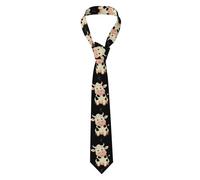 YYHWHJDE Super cute little cow Pattern Men's tie classic style suit cravat suitable for holidays and work