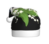 YYHWHJDE Swallows among the lily of the valley Prints Christmas Hat for Adult Soft, lightweight Holiday party use