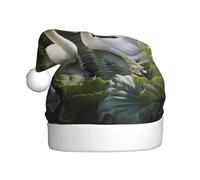 YYHWHJDE Swans in the garden Prints Christmas Hat for Adult quality festive accessory crafted soft, lightweight