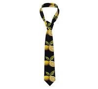 YYHWHJDE Sweet and sour lemon Pattern Men's Necktie for Business, Daily Wear, Work, Birthdays, Weddings, Parties, Banquets Easy Care 57X3.1 In