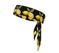 YYHWHJDE Sweet and sour lemon Pattern Sports Double-Sided Headscarf Quick Drying, Moisture Wicking for Women, Girls, and Men