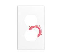 YYHWHJDE Swim Ring to Protect The Sailboat Picture Double Socket Wall Panel Electrical Socket Cover Plate is Shatter Resistant and Durable 4.5x2.76in
