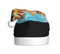YYHWHJDE Swimming tiger cub Pattern Christmas Hat for Adult quality festive accessory crafted soft, lightweight
