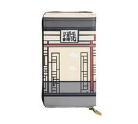 YYHWHJDE Taekwondo Martial Arts Picture Quality Leather Long Clutch Wallet Designed for Fashion Girls and Women Stylish 7.48 x 4.13 in
