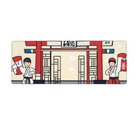 YYHWHJDE Taekwondo Martial Arts Prints Extra Large Mouse pad Mousepad 12x31.5in for Office Gaming Learning
